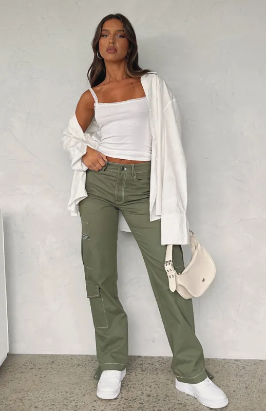 Is There Someone Else Pants Khaki sold by White Fox Boutique