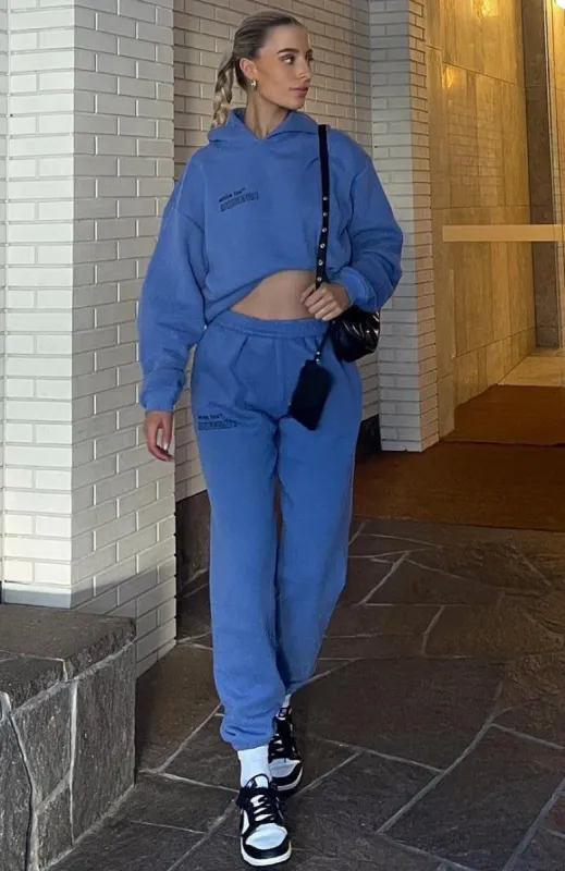 Do The Most Sweatpants Dusk Blue made by White Fox Boutique