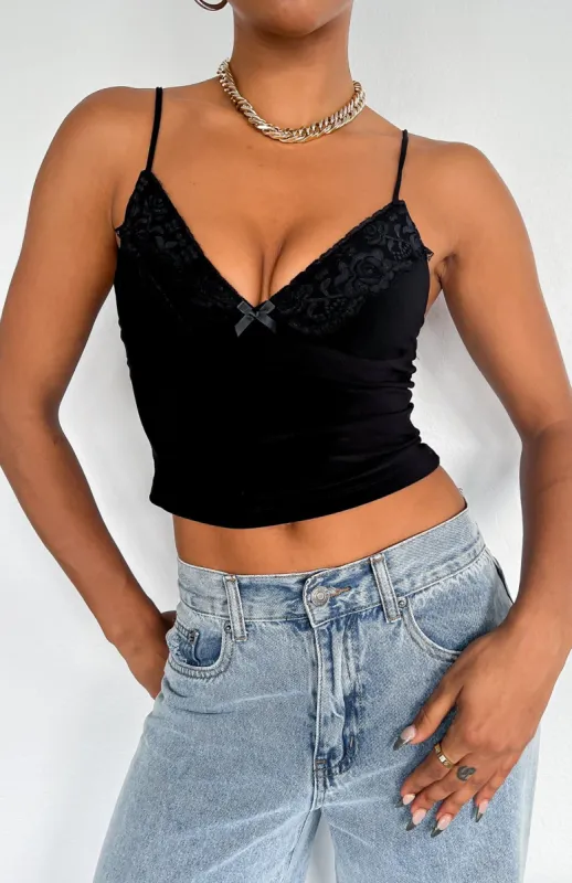 Infatuation Cami Black sold by White Fox Boutique