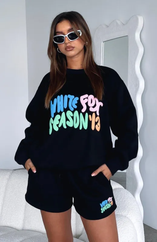 Best Is Yet To Come Oversized Sweater Black sold by White Fox Boutique