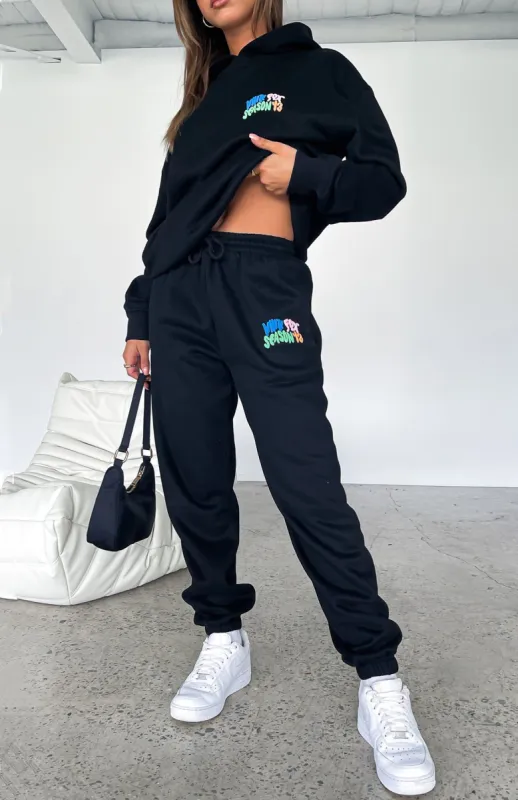 Best Is Yet To Come Sweatpants Black sold by White Fox Boutique
