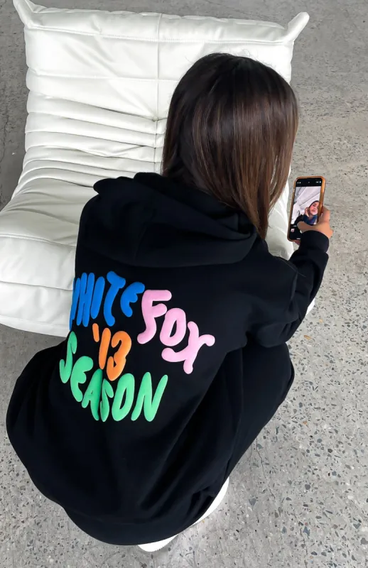 Best Is Yet To Come Oversized Hoodie Black sold by White Fox Boutique