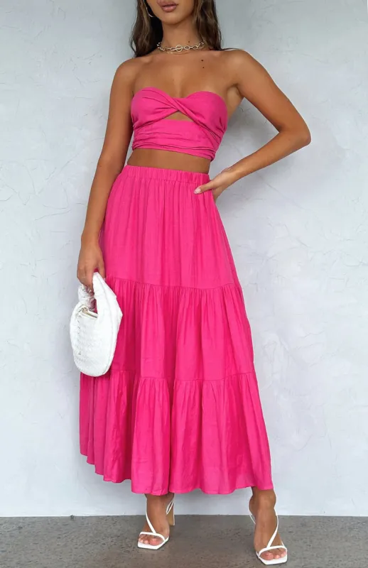The One's You Love Maxi Set Hot Pink sold by White Fox Boutique