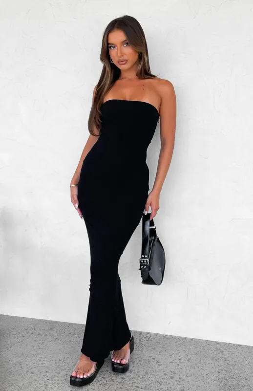 Love You For Life Maxi Dress Black sold by White Fox Boutique