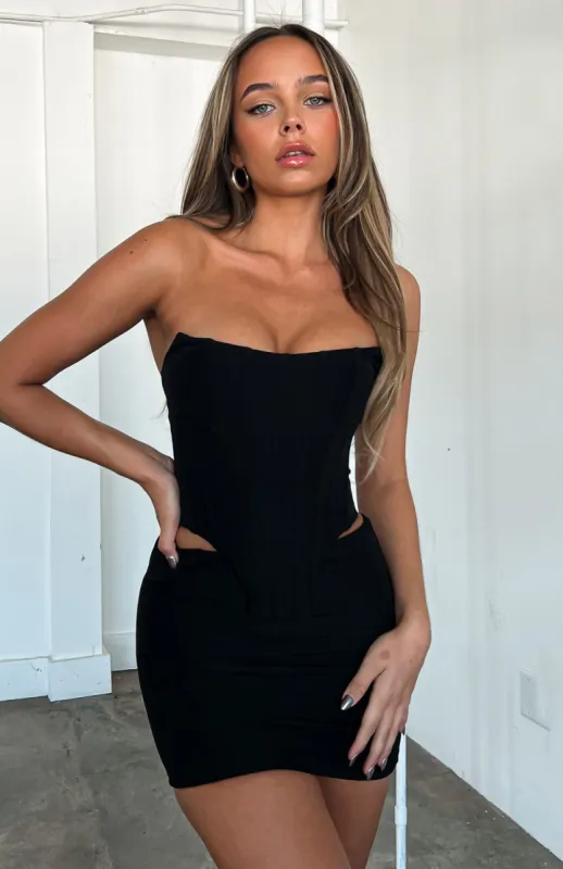 Just A Lover Mini Skirt Black sold by White Fox Boutique