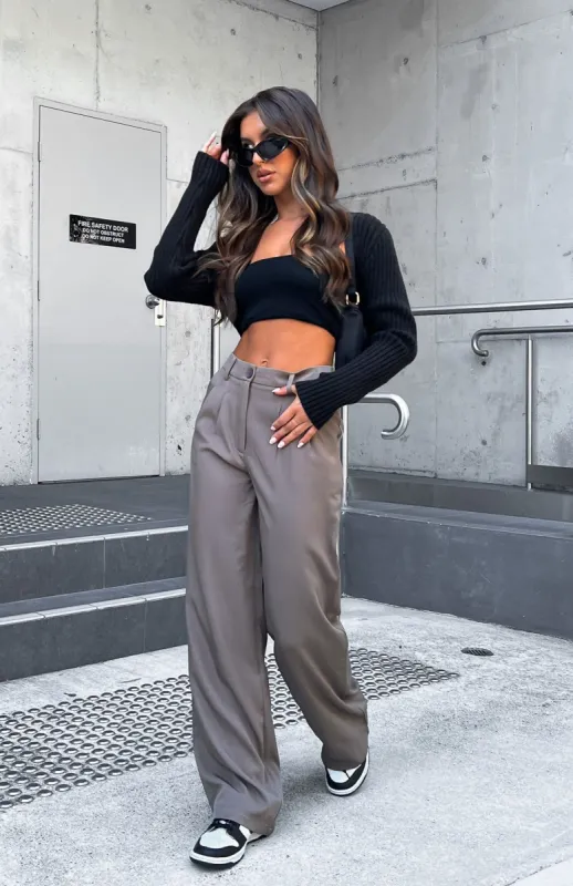 First Glimpse Pants Mocha sold by White Fox Boutique