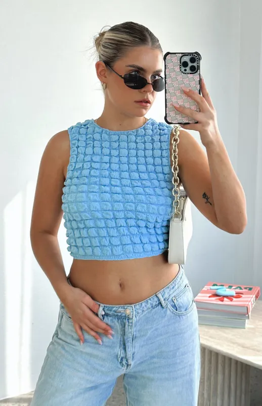 Always In Style Crop Blue sold by White Fox Boutique
