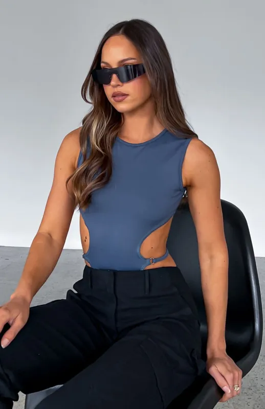 Want It Now Bodysuit Steel sold by White Fox Boutique