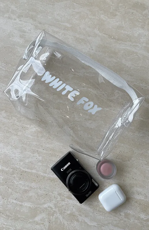 Keep It Together Cosmetic Case White sold by White Fox Boutique