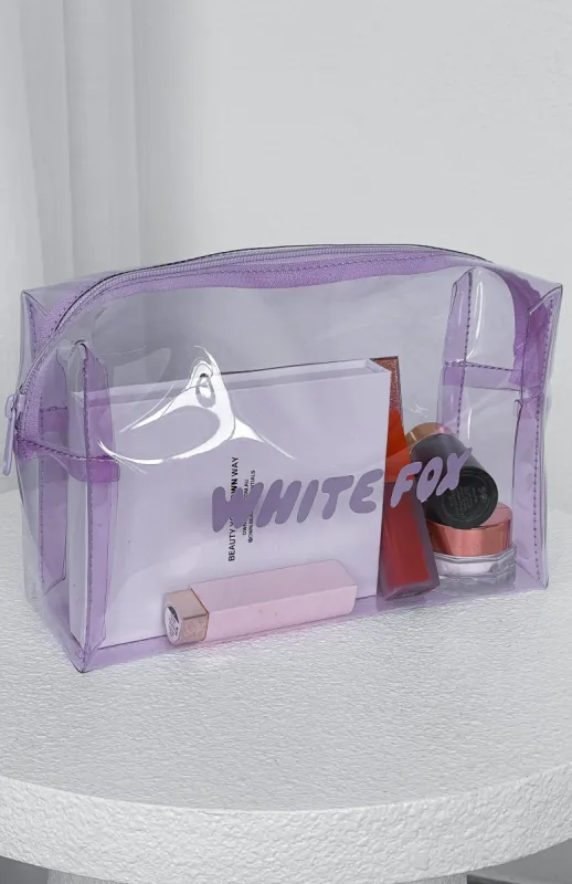 Keep It Together Cosmetic Case Lilac sold by White Fox Boutique