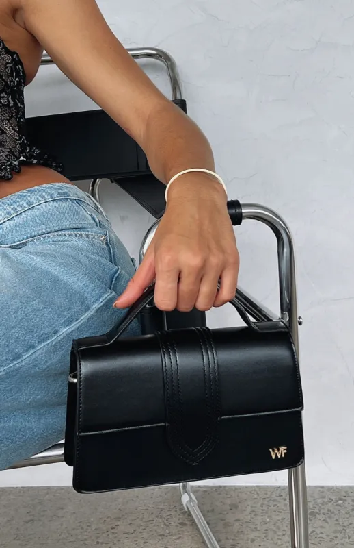 Ansley Bag Black PU sold by White Fox Boutique