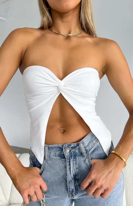She's A Day Dreamer Crop White sold by White Fox Boutique