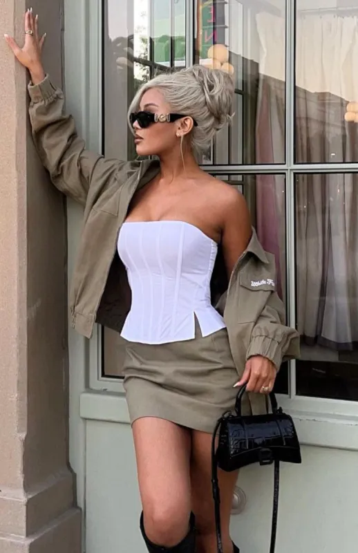 Always A Good Idea Bustier White sold by White Fox Boutique