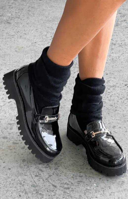 Set In Stone Leg Warmers Black sold by White Fox Boutique