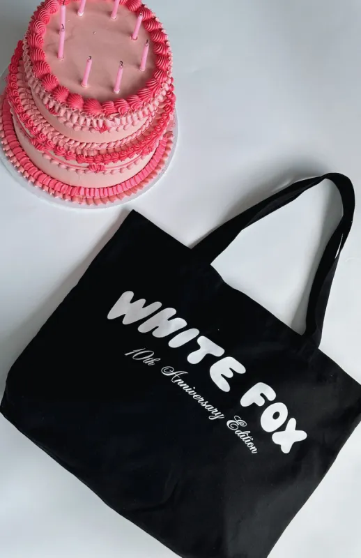 10th Anniversary Edition Tote Black sold by White Fox Boutique