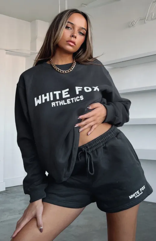 The Next Level Oversized Sweater Charcoal sold by White Fox Boutique