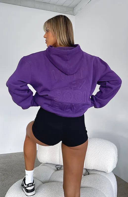 Right On The Line Hoodie Purple sold by White Fox Boutique