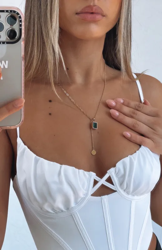 Charlotte Necklace Gold sold by White Fox Boutique