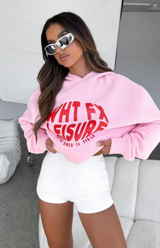 Raise The Bar Oversized Hoodie Pink sold by White Fox Boutique