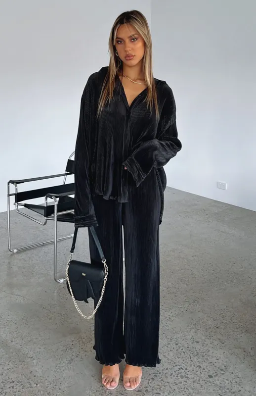 Sincerely Yours Pants Black sold by White Fox Boutique