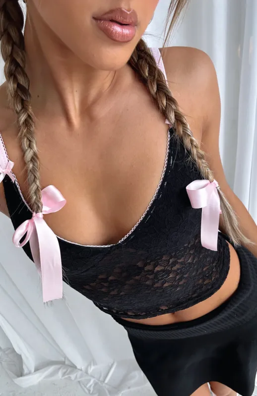 Never Fallen Cami Black sold by White Fox Boutique