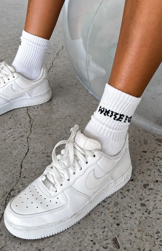 Project 5 Socks White sold by White Fox Boutique