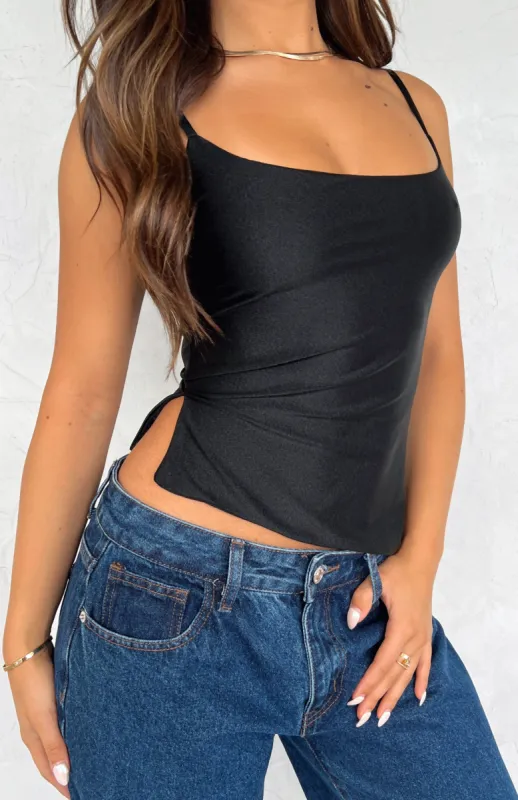 Return To Sender Top Black sold by White Fox Boutique