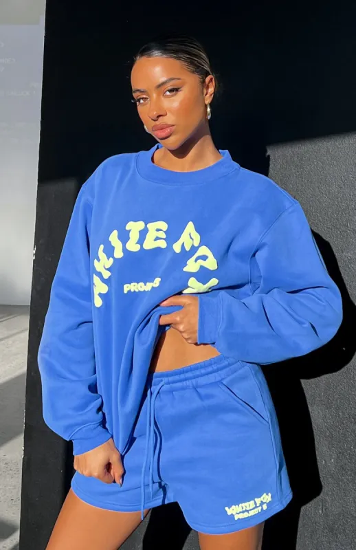Project 5 Oversized Sweater Cobalt sold by White Fox Boutique