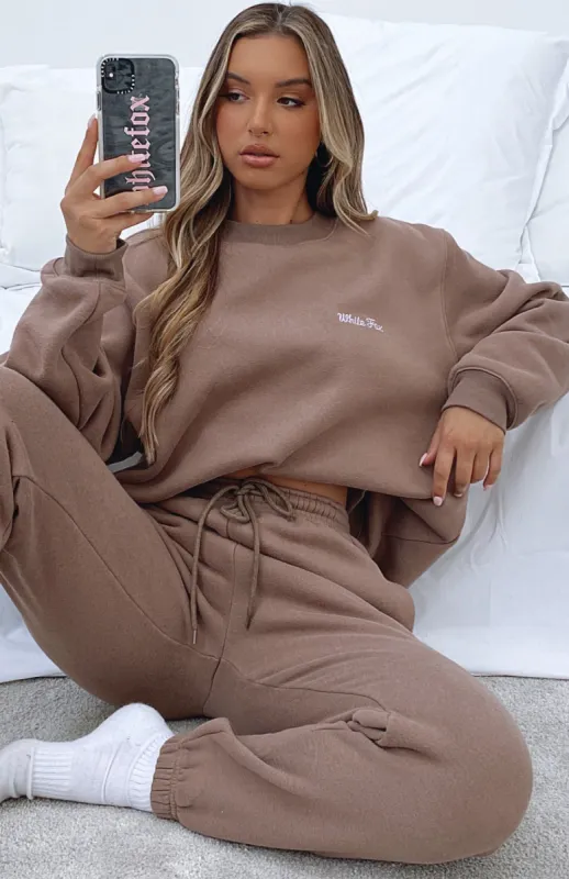 Steal Your Heart Oversized Sweater Mocha sold by White Fox Boutique