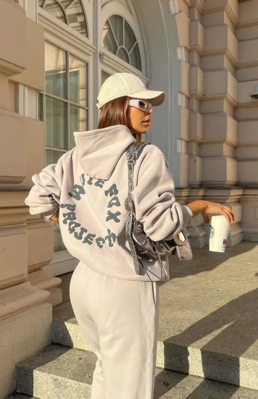 Project 5 Oversized Hoodie Lunar sold by White Fox Boutique