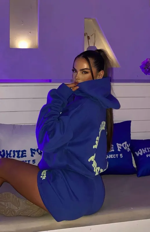 Project 5 Oversized Hoodie Cobalt sold by White Fox Boutique
