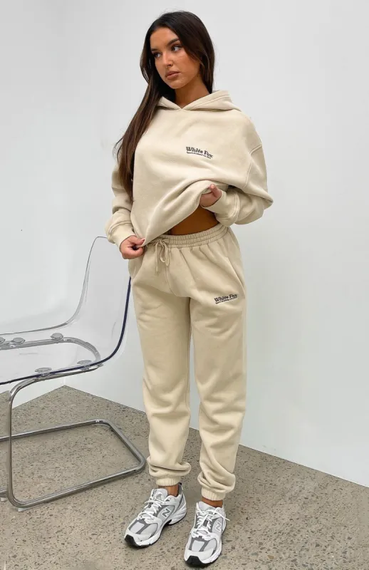 Sports Academy Sweatpants Sand sold by White Fox Boutique