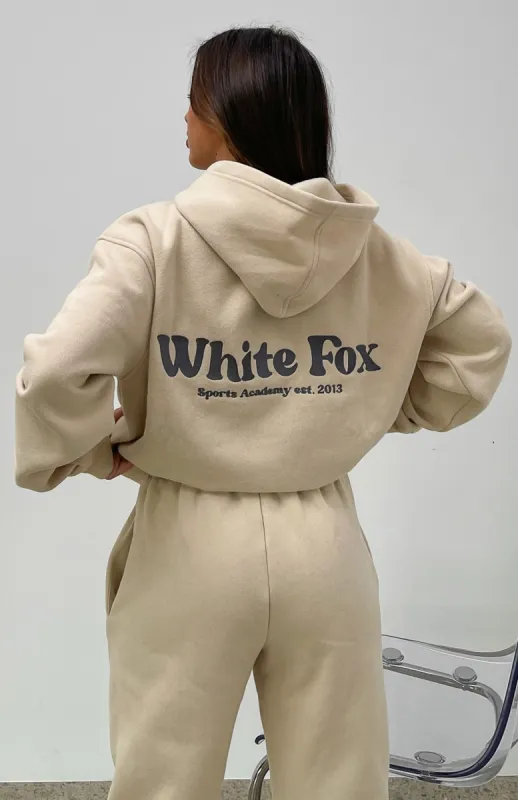 Sports Academy Oversized Hoodie Sand sold by White Fox Boutique