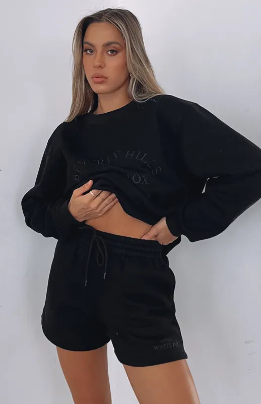 Along For The Ride Lounge Shorts Black sold by White Fox Boutique