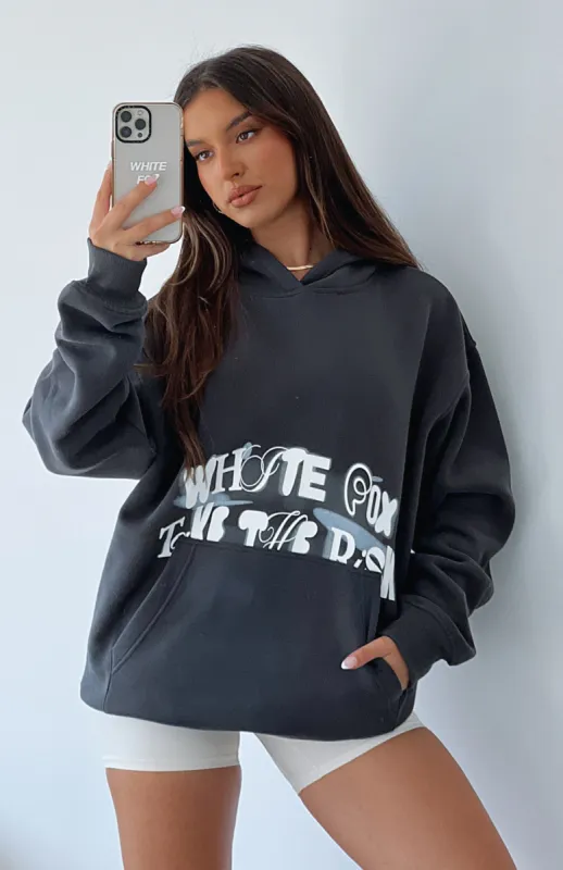 Come Out On Top Oversized Hoodie Charcoal sold by White Fox Boutique