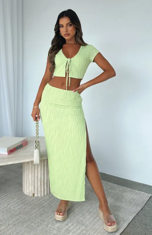 Lasting Legacy Maxi Skirt Matcha sold by White Fox Boutique