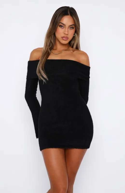 Snow Angel Long Sleeve Mini Dress Black | Parallel Snow Angel Long Sleeve Mini Dress Black | Parallel
