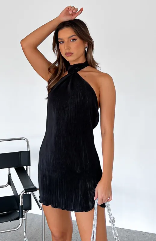 Up In The Air Mini Dress Black sold by White Fox Boutique