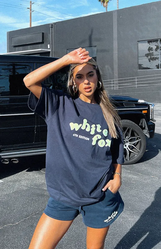 4th Edition Oversized Tee Midnight sold by White Fox Boutique