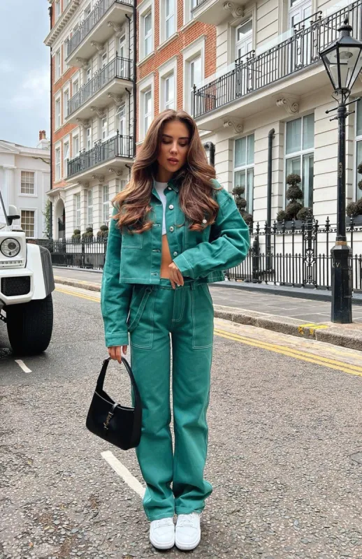 Right Way Pants Forest Green sold by White Fox Boutique