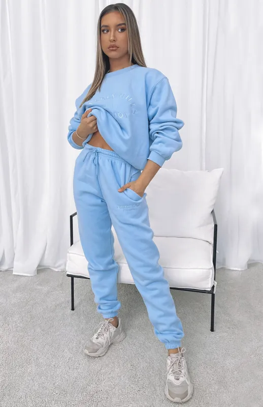 Make You Mine Sweatpants Ice Blue sold by White Fox Boutique