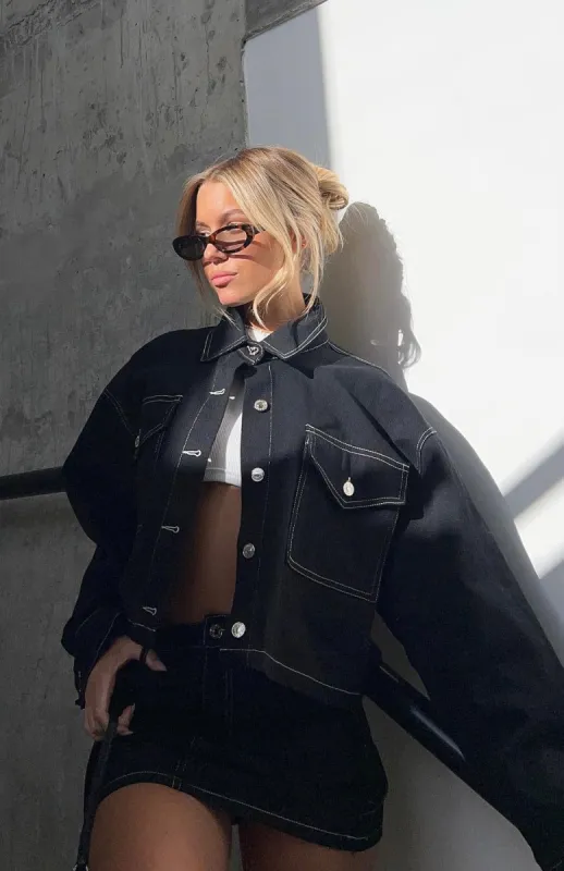 New Perspective Jacket Black sold by White Fox Boutique