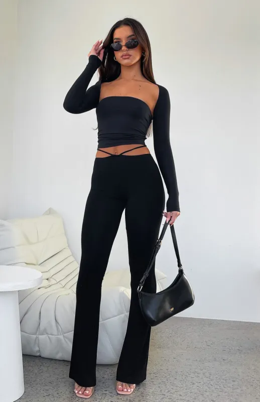 Just Like That Pants Black sold by White Fox Boutique