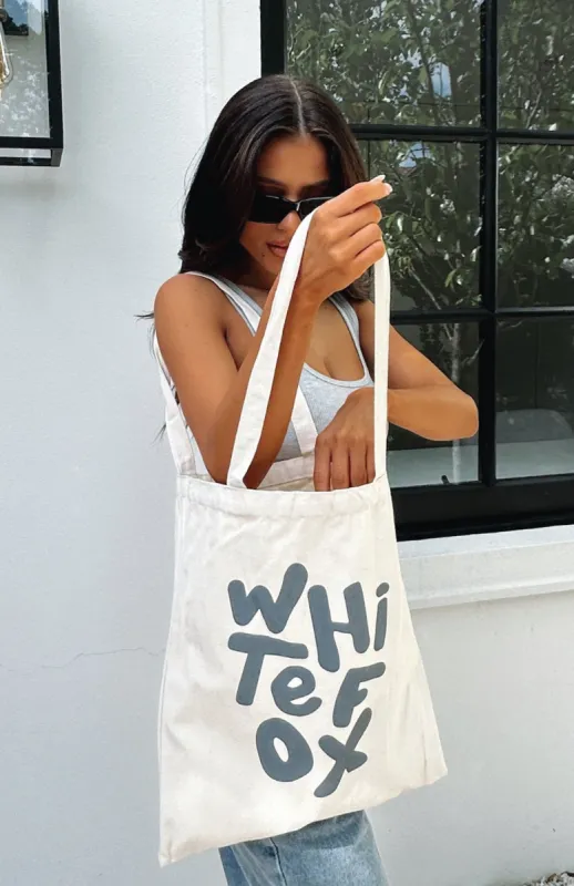 New Standard Tote Bag Cream/Shadow sold by White Fox Boutique