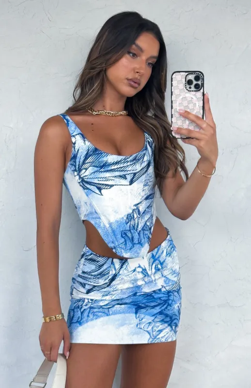 Saturday Sun Bustier Blue Angel sold by White Fox Boutique