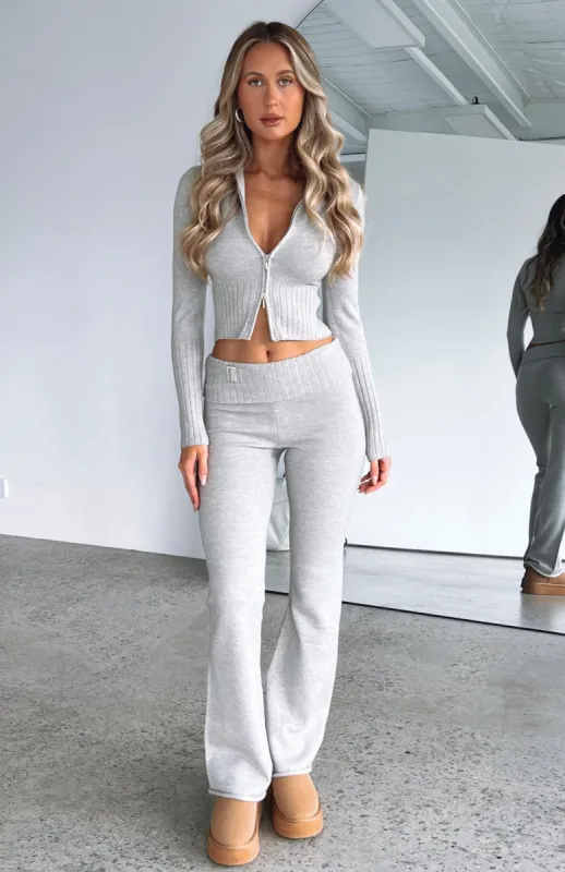 Not Over You Pants Grey made by White Fox Boutique