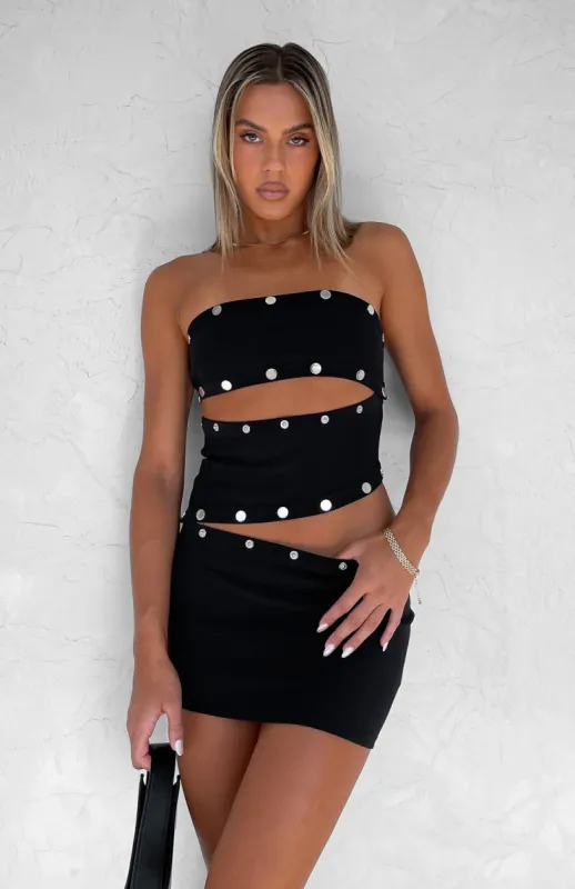 Better Than Me Mini Dress Black sold by White Fox Boutique