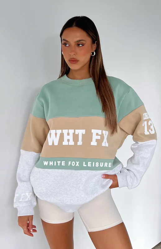 Latest And Greatest Oversized Sweater Sage sold by White Fox Boutique