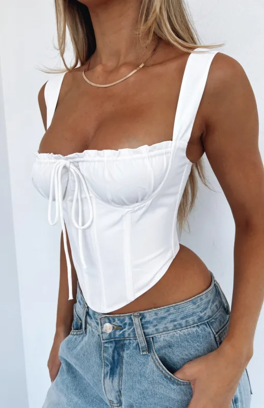Fool For Love Bustier White sold by White Fox Boutique
