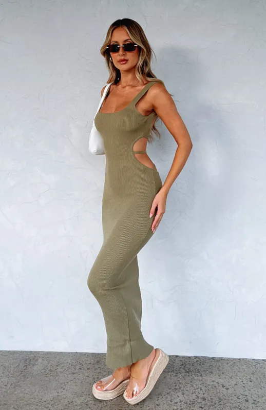 All For Fun Maxi Dress Olive sold by White Fox Boutique
